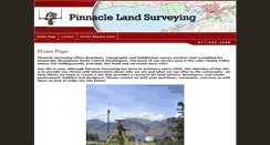 Desktop Screenshot of pinnacle-surveying.com