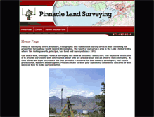 Tablet Screenshot of pinnacle-surveying.com